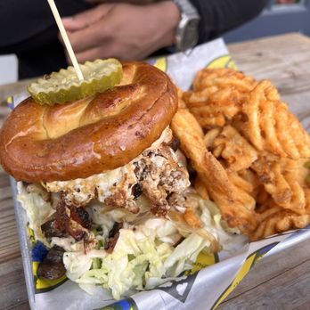 Abbey Burger Bistro signature dishes Baltimore BurgerPeanut Butter BurgerSouthwest Bison BurgerCherrywood Smoked Angus